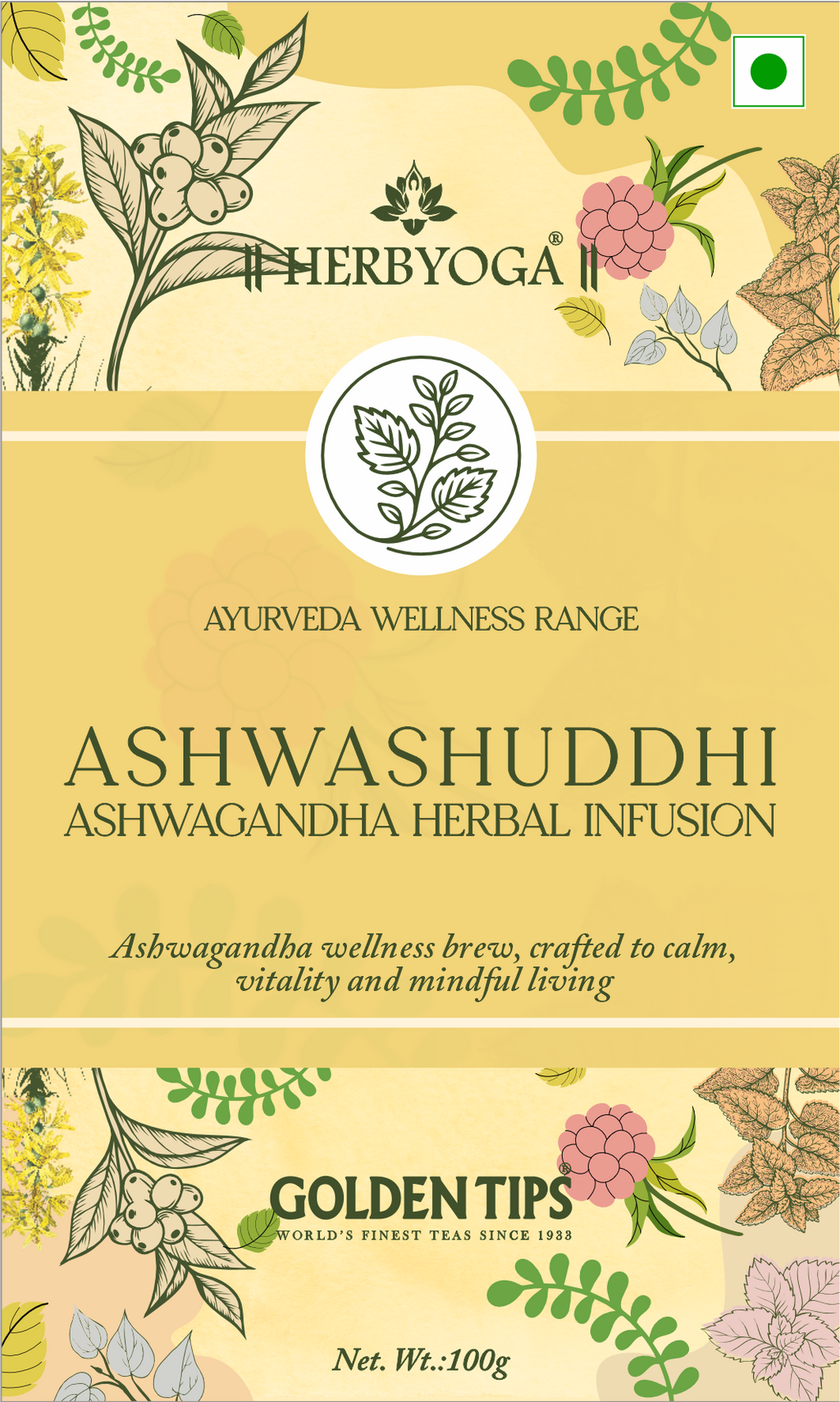 Herbyoga Ashwashuddhi Ashwagandha Herbal Infusion (Herbal Tea)