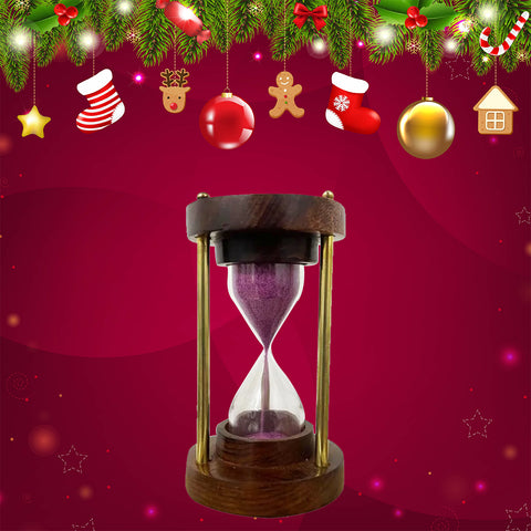 Wooden Sand Tea Timer 3 Minutes - Brewing Tea and Coffee Timer