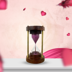 Wooden Sand Tea Timer 3 Minutes - Brewing Tea and Coffee Timer