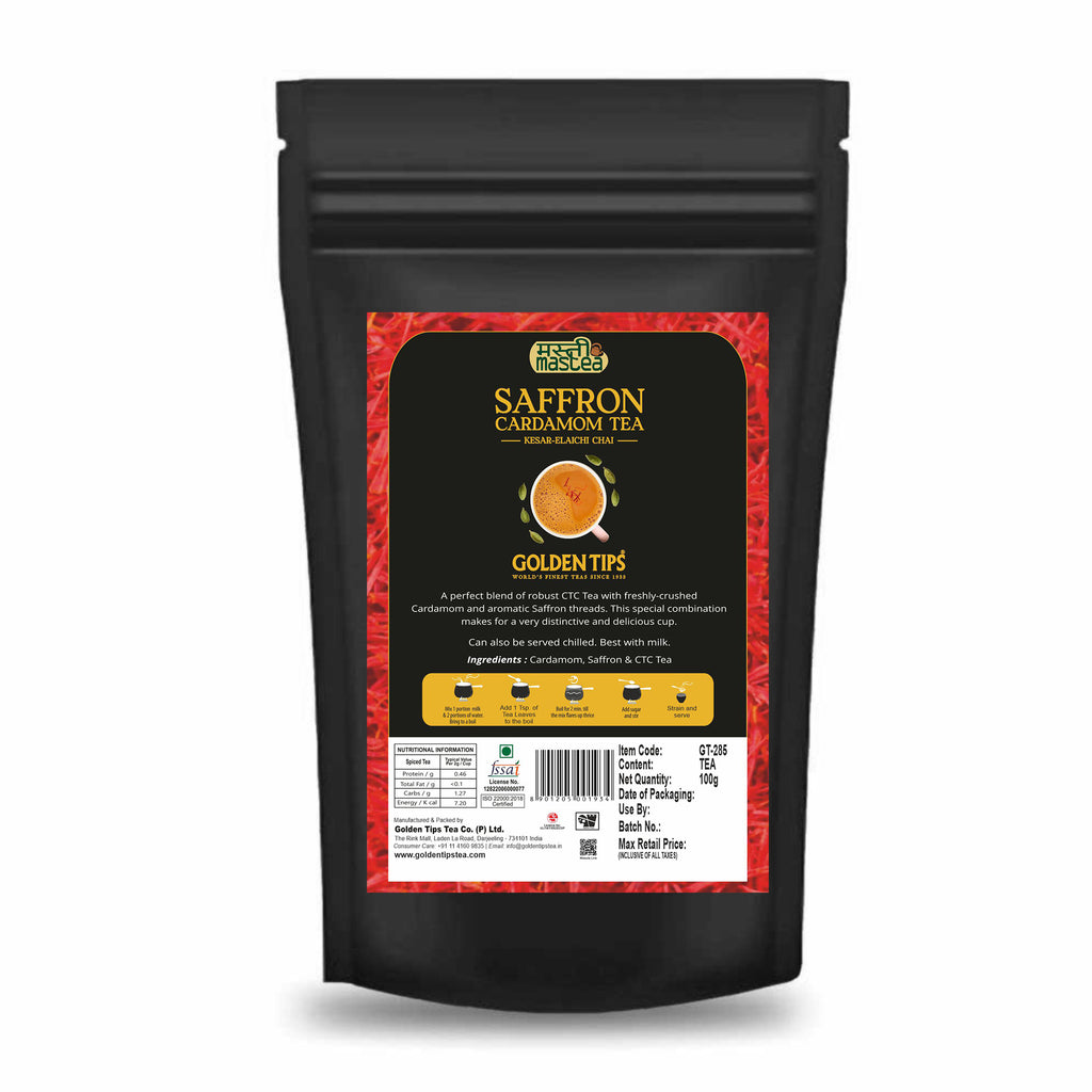 Saffron Cardamom Exotic Chai India's Authentic Spiced Tea