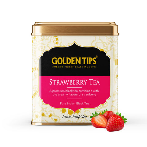 Strawberry Flavoured Black Tea - Tin can