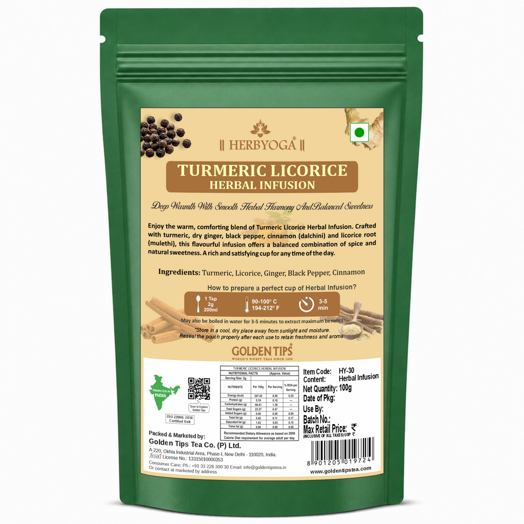 Herbyoga Turmeric Licorice Herbal Tea