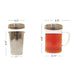 Glass Mug & Steel Lid & Fine Steel Mesh Infuser - Golden Tips Tea (India)