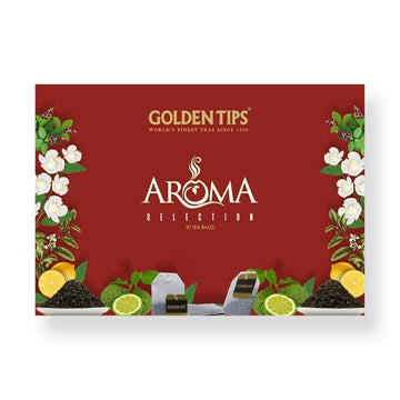 Aroma Black & Green Tea Assortment Individual Envelope - Tea Bags - Golden Tips Tea (India)