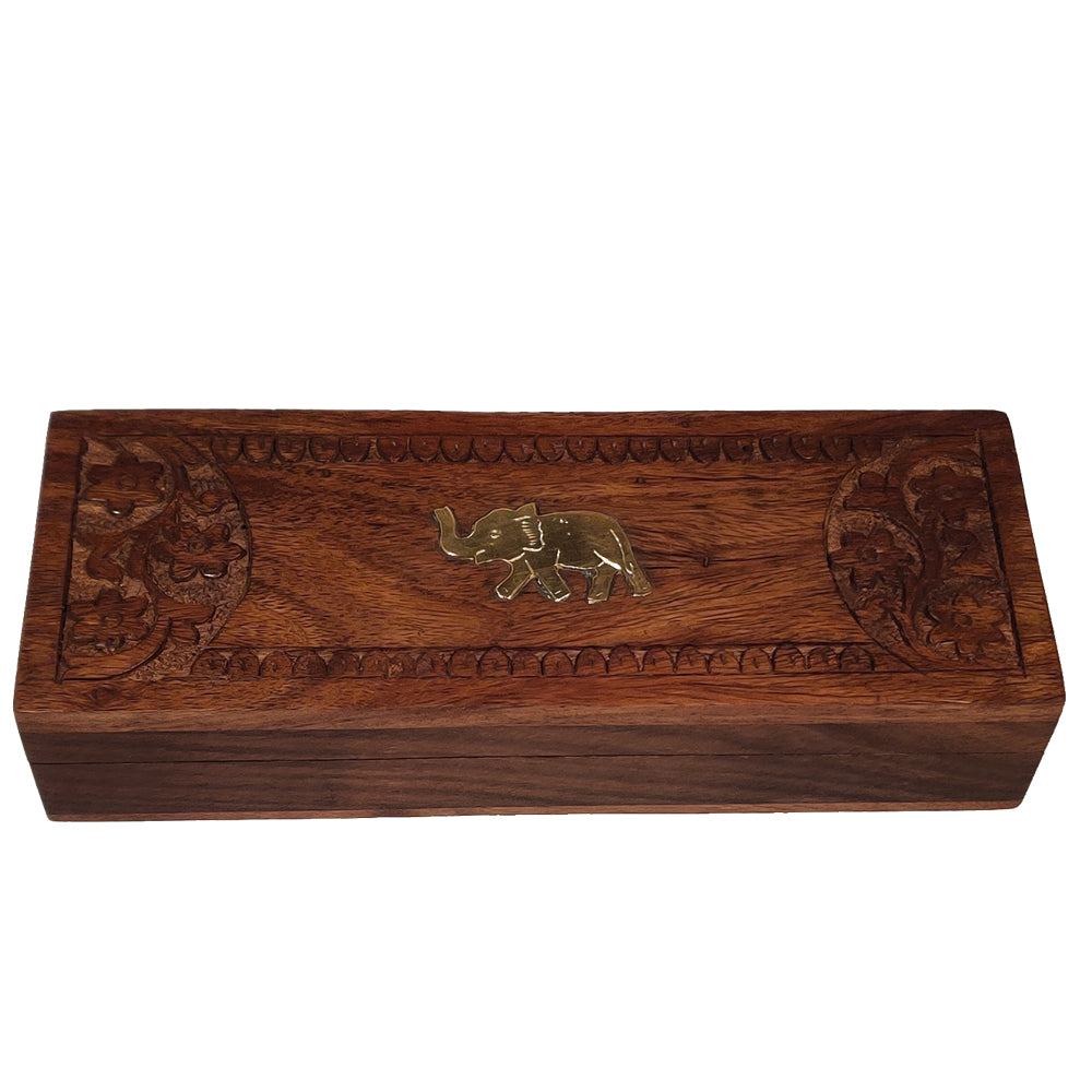 Spring & Autumn Darjeeling Carved Wooden Box (2x25g) - Golden Tips Tea (India)