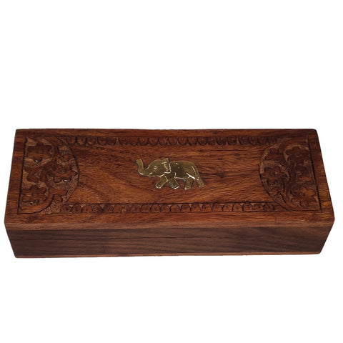 Spring & Autumn Darjeeling Carved Wooden Box (2x25g) - Golden Tips Tea (India)