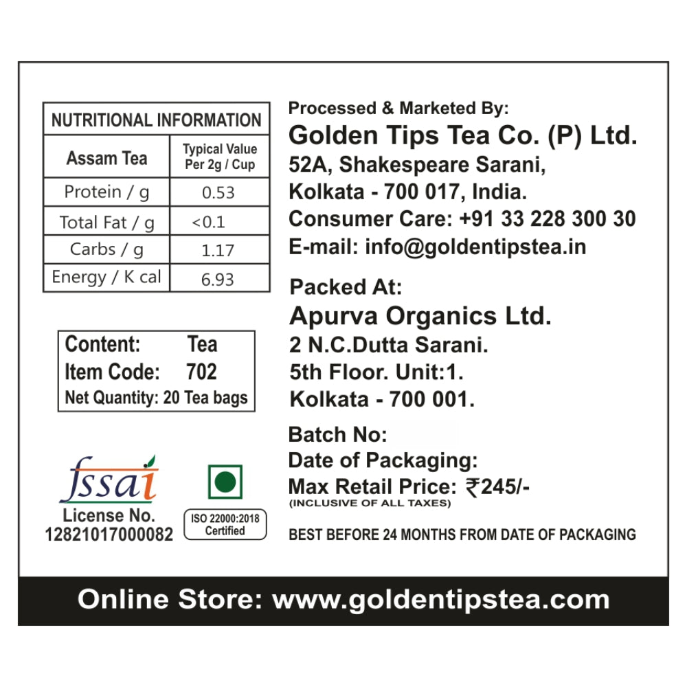 Premium Loose Leaf Teas on Sale – Golden Tips Tea (India)
