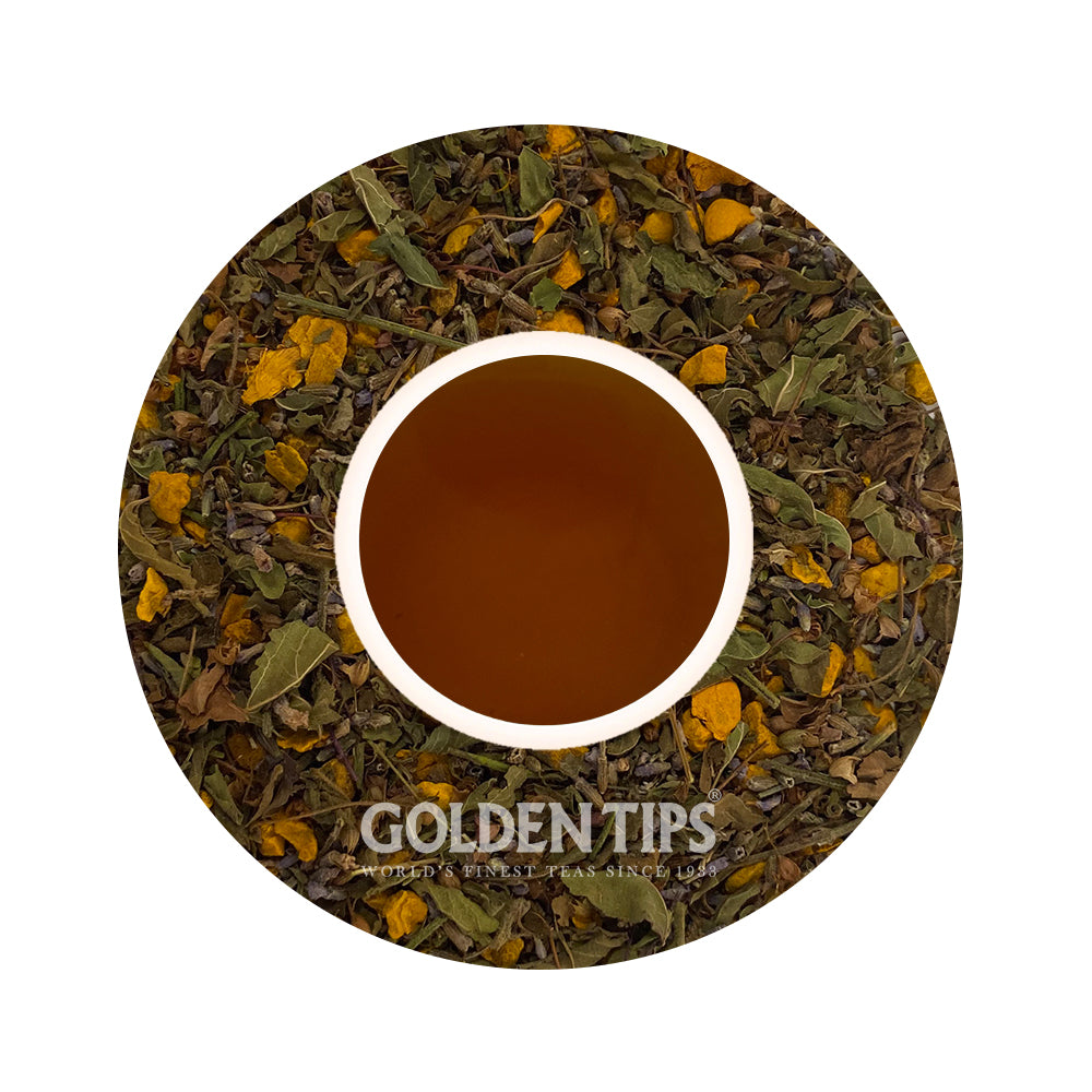 Herbyoga - Tulsi, Turmeric & Lavender Herbal Tea (100 gm ) - Golden Tips Tea (India)