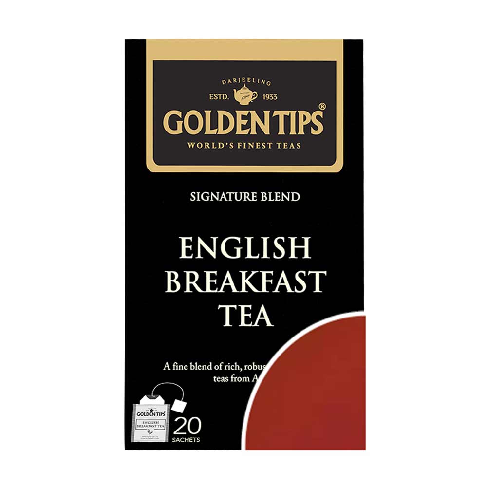 English Breakfast Envelope - Tea Bags - Golden Tips Tea (India)